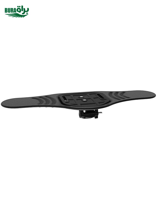 BURAQ - Waist Belt Mount Strap with Adapter & Screw for GoPro, Insta360, DJI and Other Action Cameras(Black) - Image 1