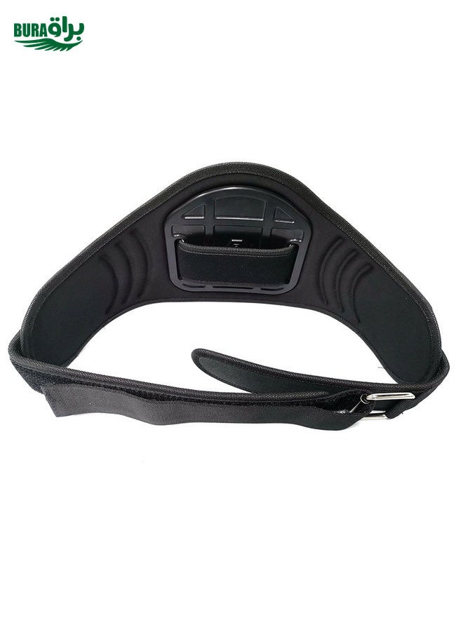 BURAQ - Waist Belt Mount Strap with Adapter & Screw for GoPro, Insta360, DJI and Other Action Cameras(Black) - Image 1