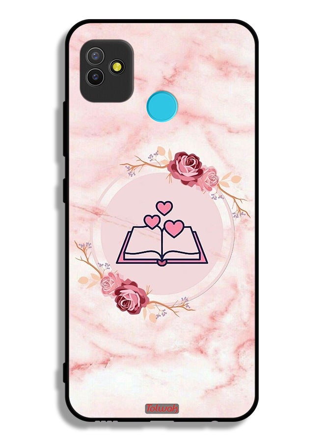 Tolwak Tecno Pop 5 Protective Case Cover Three Hearts On Book Artwork - Image 2