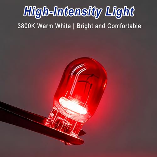 AMZAUTO 10 PCS 7443 Bulb, 12V 21/5W 7443 Brake Light Bulb, T20 Ultra-bright Turn Signal Reverse Tail Brake Side Marker Position Light Replacement for Cars, Trucks, SUVs (Red) - Image 3