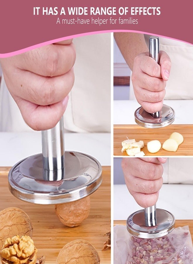 eispap Meat Tenderizer Hammer, Meat Pounder Tenderizer Meat Pounder Flattener Kitchen Mallet Stainless Steel Meat Loosening Hammer Multifunctional Thickened and Weighted Chicken Tenderizer - Image 4