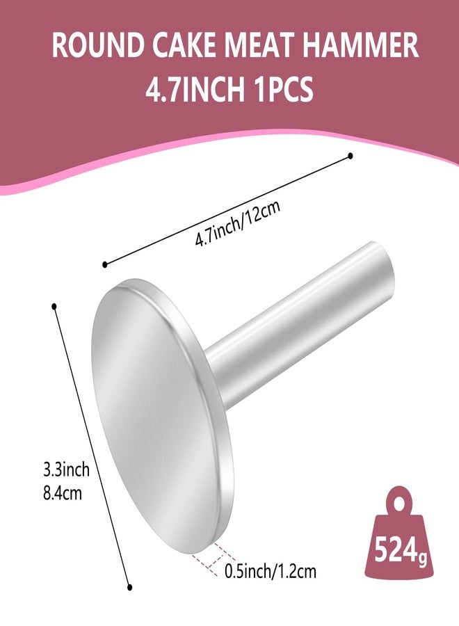 eispap Meat Tenderizer Hammer, Meat Pounder Tenderizer Meat Pounder Flattener Kitchen Mallet Stainless Steel Meat Loosening Hammer Multifunctional Thickened and Weighted Chicken Tenderizer - Image 5