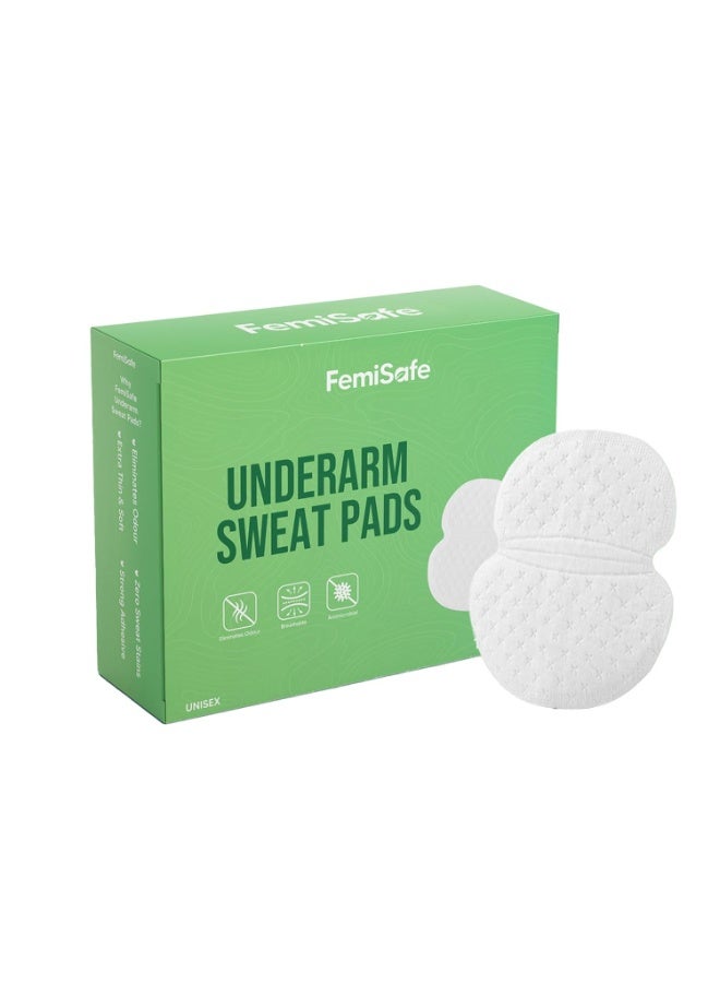 FemiSafe Unisex Underarm Sweat Pads | 14 Pads | Ultra-Absorbent & Odour-Free | Prevents Sweat Stains | Free Protection for All-Day Comfort - Image 1