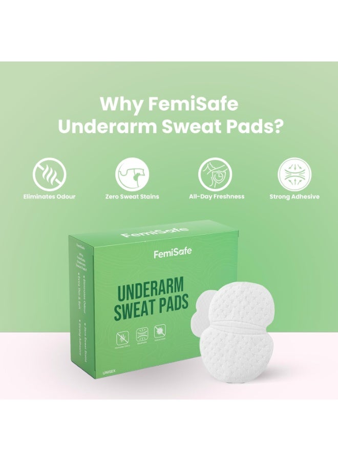 FemiSafe Unisex Underarm Sweat Pads | 14 Pads | Ultra-Absorbent & Odour-Free | Prevents Sweat Stains | Free Protection for All-Day Comfort - Image 4