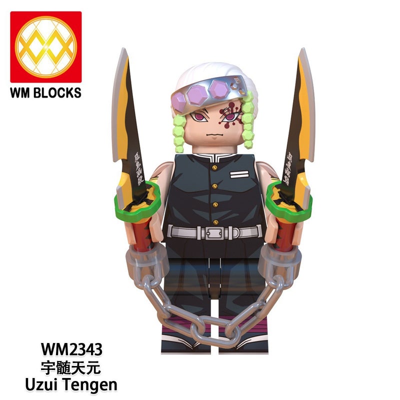 WM6137 Demon Slayer Anime Series Kids Educational Building Blocks Set