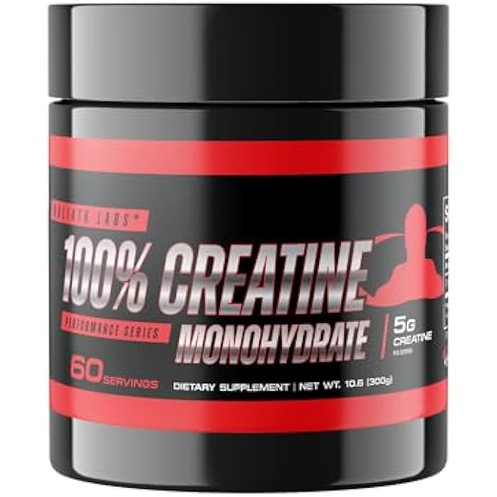 Goliath Labs Pure Creatine Monohydrate Powder - 300g Unflavored Micronized Creatine for Strength, Power, Muscle Support & Endurance - 60 Servings - Fitness Supplement for Men & Women - Image 1