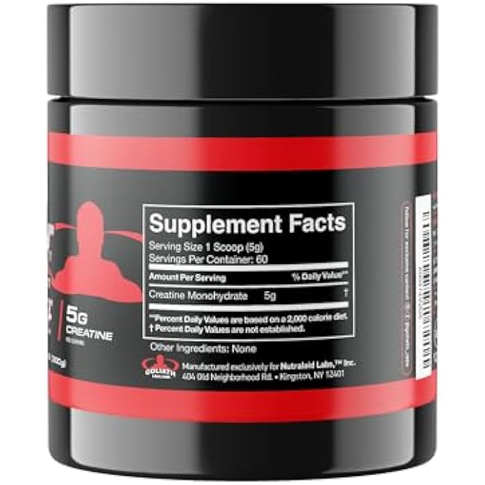 Goliath Labs Pure Creatine Monohydrate Powder - 300g Unflavored Micronized Creatine for Strength, Power, Muscle Support & Endurance - 60 Servings - Fitness Supplement for Men & Women - Image 4