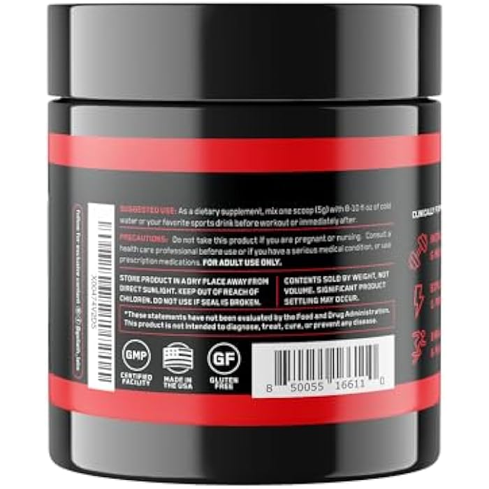 Goliath Labs Pure Creatine Monohydrate Powder - 300g Unflavored Micronized Creatine for Strength, Power, Muscle Support & Endurance - 60 Servings - Fitness Supplement for Men & Women - Image 5