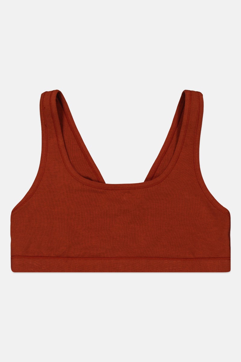 Etam Women Plain Non Padded Bra, Brown - Image 2