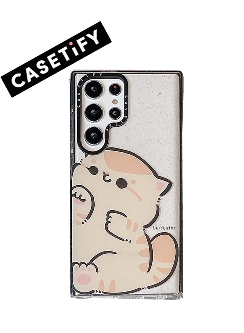 كاستيفي سامسونج جالاكسي S23 الترا 'لعوب الكفوف' غطاء القط - Image 1
