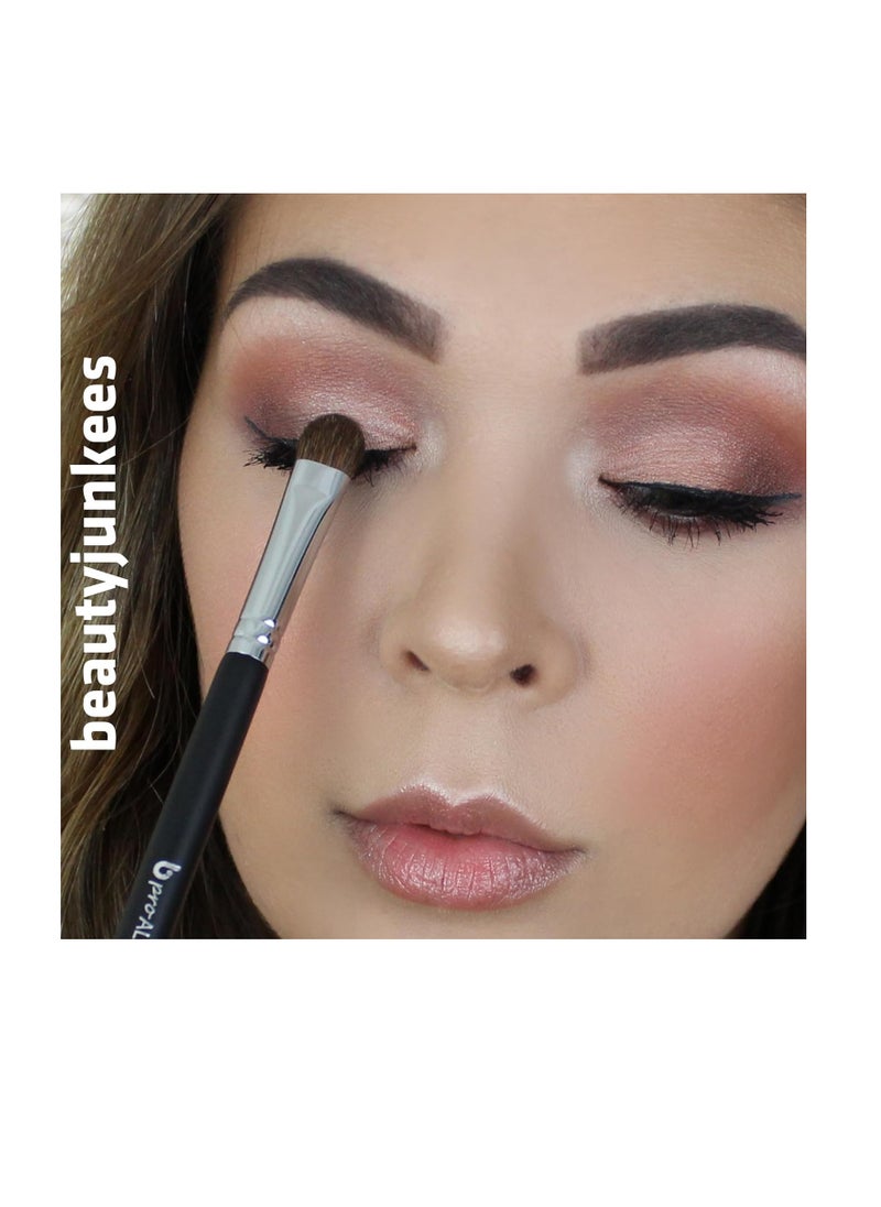 Beauty Junkees Double Ended Eye Shadow Brush Makeup – Eyeshadow Brush Set, Eye Makeup Brushes, Fluffy Eyeshadow Blending Brush, Flat Shader Brush Lid Packing, Crease Blender, Smudge Eye Brush, Cream Powder Make Up  - Image 3