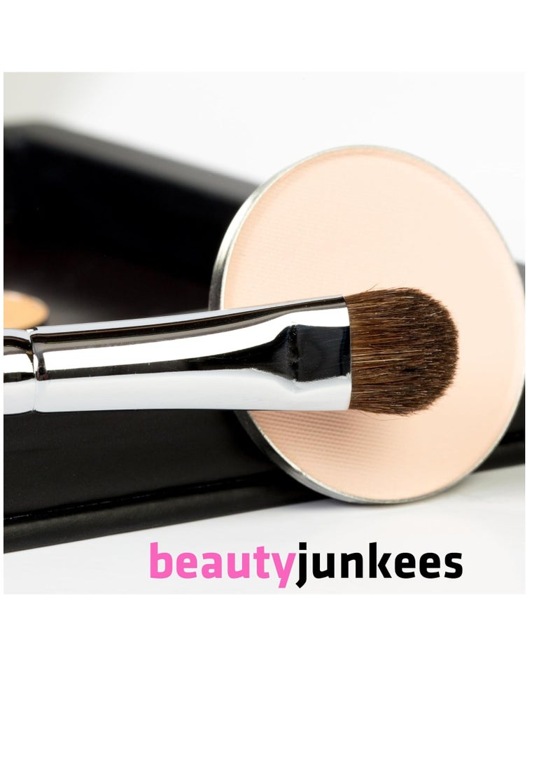 Beauty Junkees Double Ended Eye Shadow Brush Makeup – Eyeshadow Brush Set, Eye Makeup Brushes, Fluffy Eyeshadow Blending Brush, Flat Shader Brush Lid Packing, Crease Blender, Smudge Eye Brush, Cream Powder Make Up  - Image 4