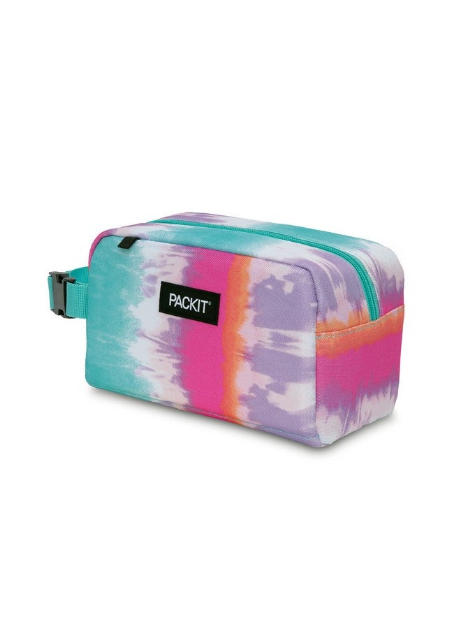 PACKIT PackIt Freezable Snack Box, Tie Dye Sorbet, Built with EcoFreeze Technology, Collapsible, Reusable, Zip Closure with Buckle Handle, Great for All Ages and Fresh Snacks on the go  - Image 2