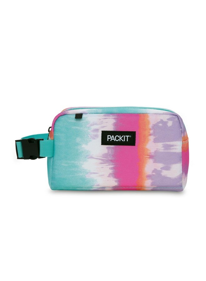 PACKIT PackIt Freezable Snack Box, Tie Dye Sorbet, Built with EcoFreeze Technology, Collapsible, Reusable, Zip Closure with Buckle Handle, Great for All Ages and Fresh Snacks on the go  - Image 1