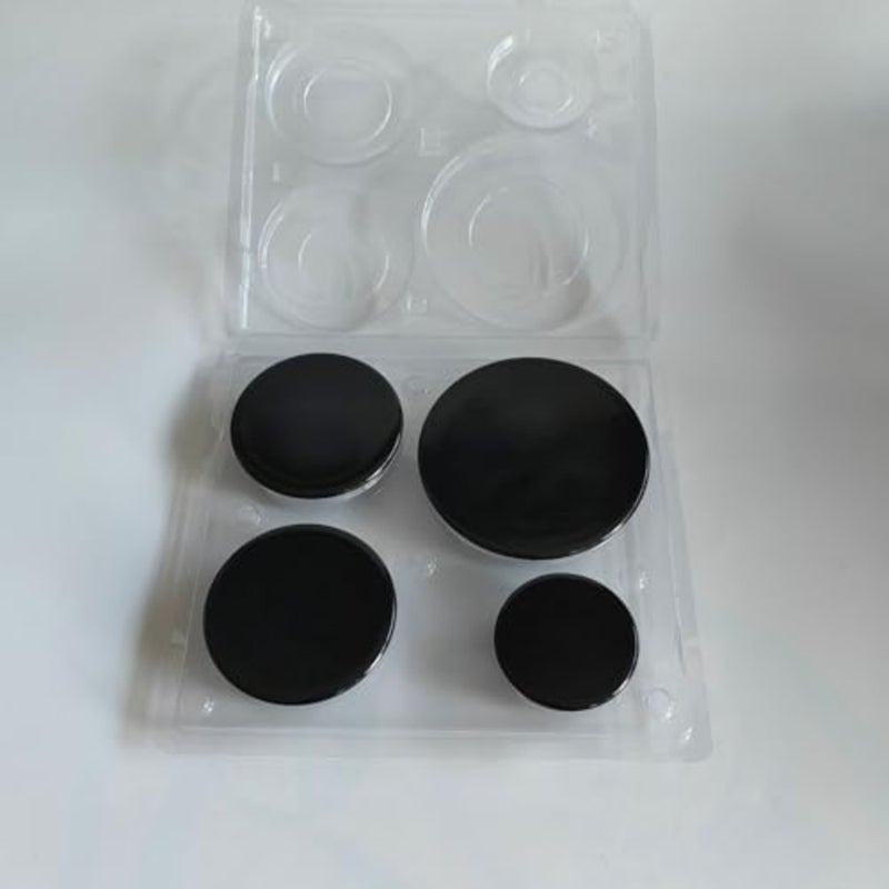 Kitchen oven and gas hob burner crown flame cap cover set: durable metal, black finish, universal fit for most stove handles, heat-resistant and easy-clean design - Image 3