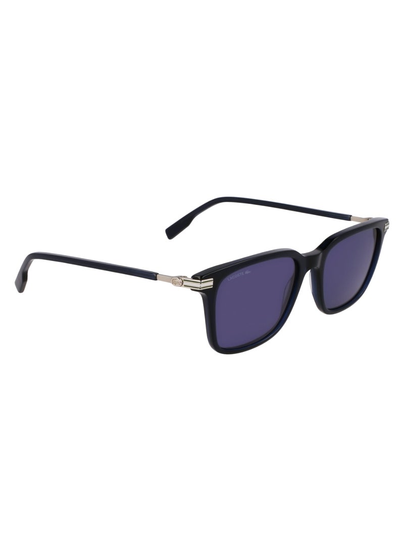 LACOSTE FULL RIM METAL ACETATE LACOSTE SUNS L6035S 5318 (410) TRANSPARENT BLUE - Image 3