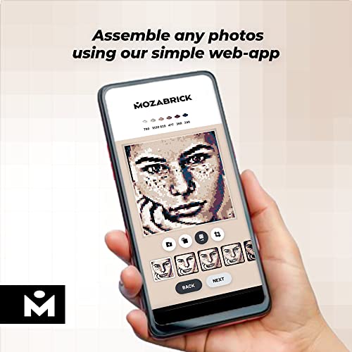 MOZABRICK Photo Construction Set Model Color S (20 inch x 20 inch) - Transform Any Picture into a Mosaic Wall Art Using Our Constructor and Web App. - Image 5