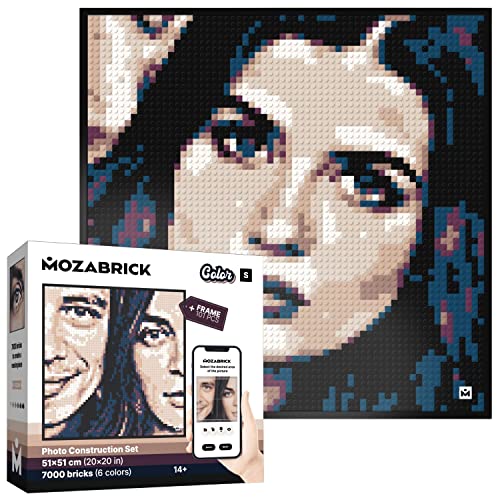 MOZABRICK Photo Construction Set Model Color S (20 inch x 20 inch) - Transform Any Picture into a Mosaic Wall Art Using Our Constructor and Web App. - Image 1