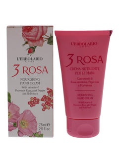 L'Erbolario 3 Rosa Nourishing Hand Cream Maintains Your Skin'S Youthful Appearance Protects The Freshness Of Your Hands Appealing And Tantalizing Perfumed Notes Of 3 Roses 2.5 Oz 