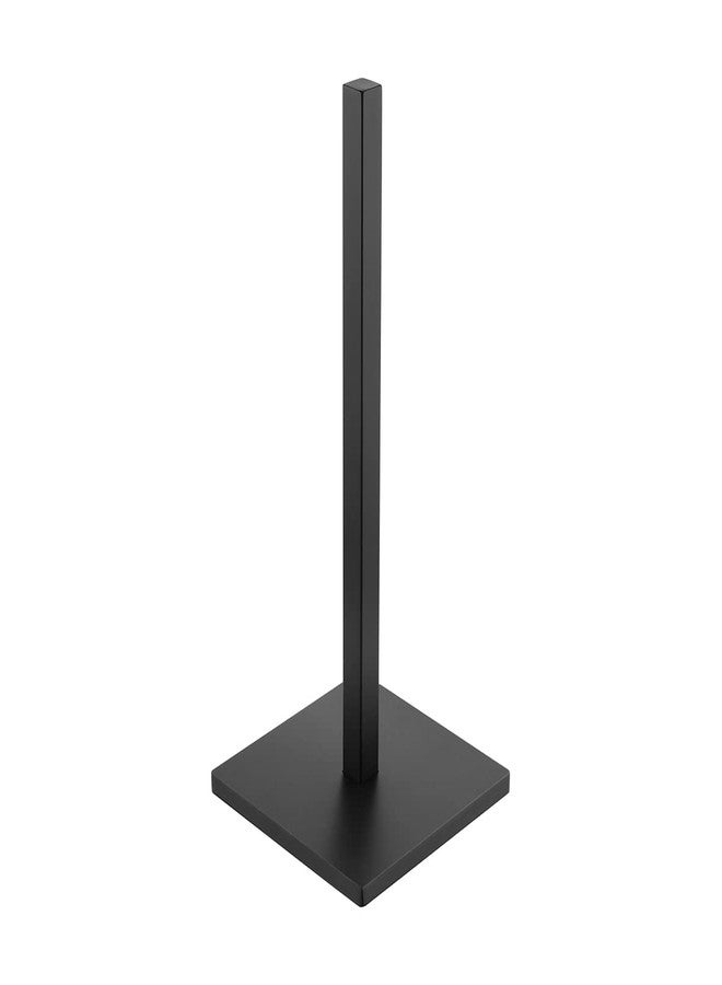JQK Toilet Paper Storage Stand Matte Black, 304 Stainless Steel Tissue Reserve Holder Square 3/4 Rolls Dispenser for Bathroom, TPS240-PB - Image 1