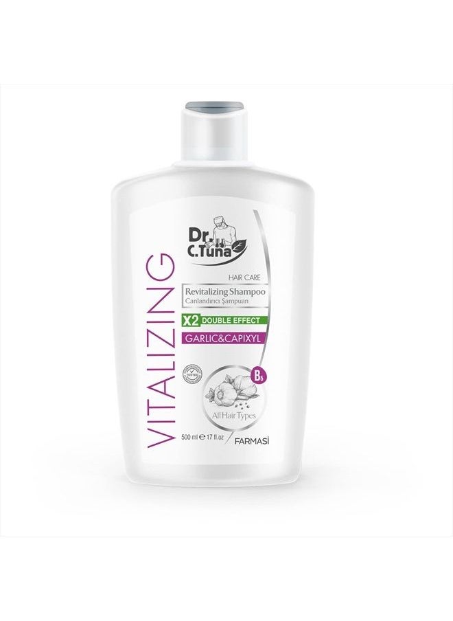 FARMASI - Dr. C. Tuna Vitalizing Garlic Shampoo and Hair Mask, Natural Hair Treatment for Hair Growth, Prevents Hair Loss, Stimulates Growth, Relieves Itchy Scalp with Capixyl (Shampoo and Mask) - Image 1