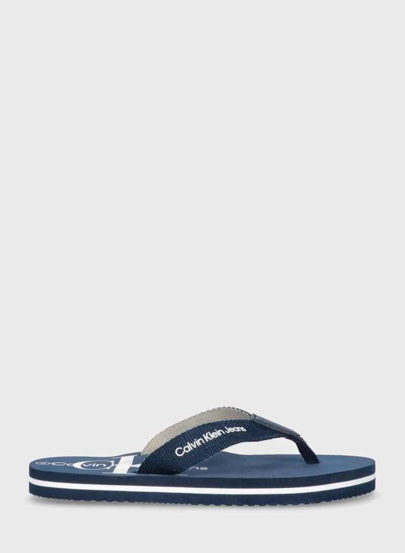 Calvin Klein Jeans Kids Slip On Flip Flop
