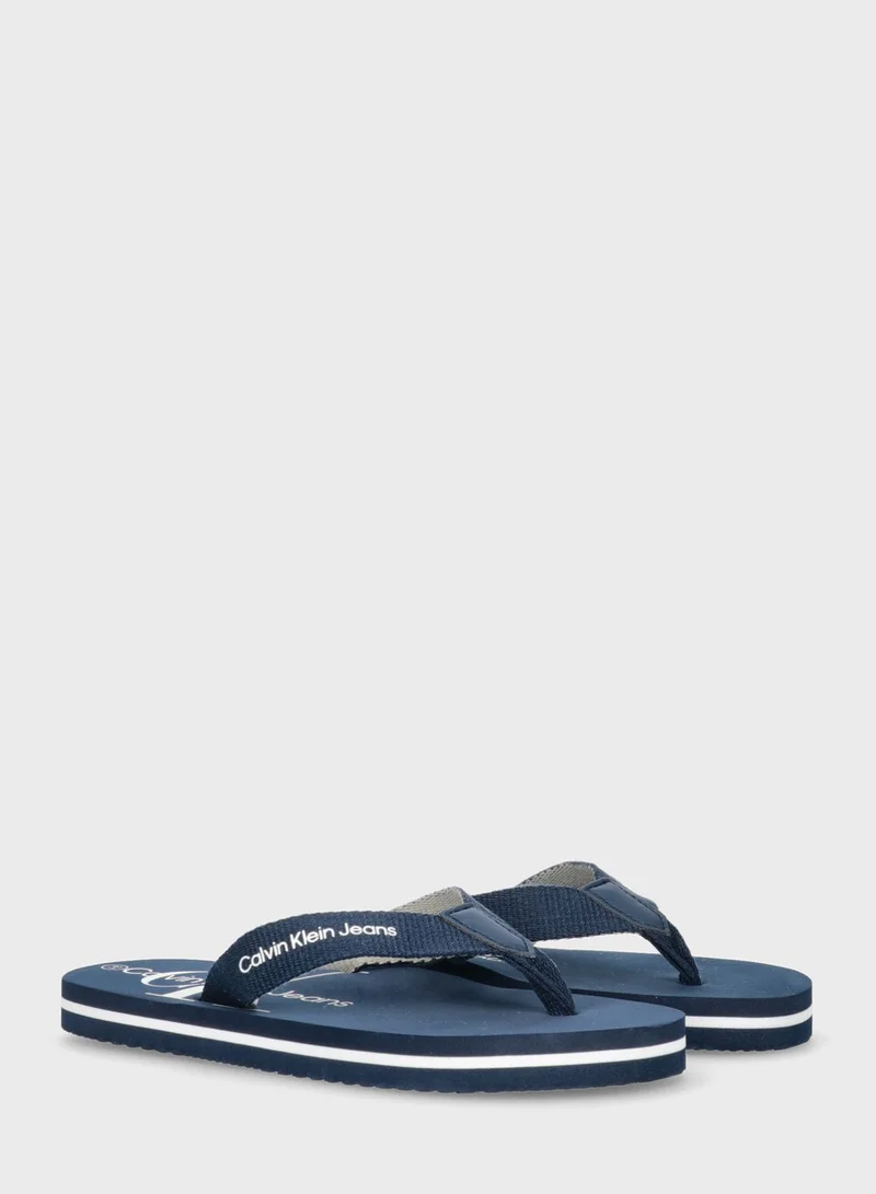 Calvin Klein Jeans Kids Slip On Flip Flop