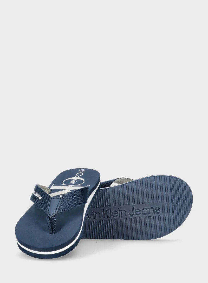 Calvin Klein Jeans Kids Slip On Flip Flop