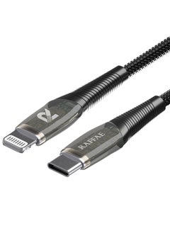 RAFFAE Transparent PD Fast Charging 1M Cable USB Type C to Lightning Cable for iPhone 14/14 Plus/14 Pro/14 Pro Max  - Image 2