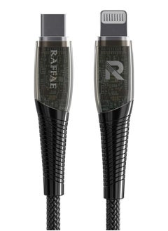 RAFFAE Transparent PD Fast Charging 1M Cable USB Type C to Lightning Cable for iPhone 14/14 Plus/14 Pro/14 Pro Max  - Image 3