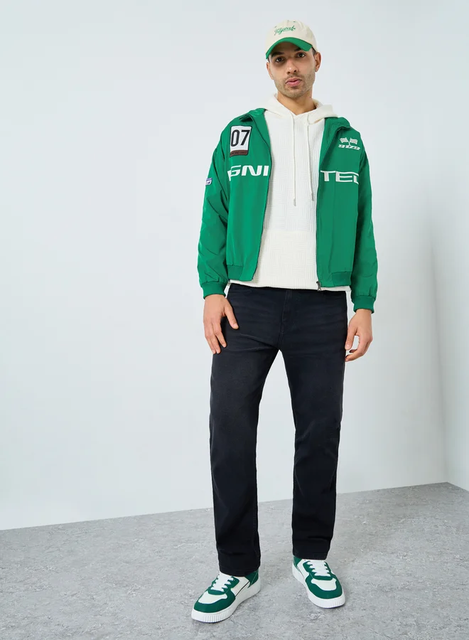 ستايلي جاكيت بومبر واسع مطرز