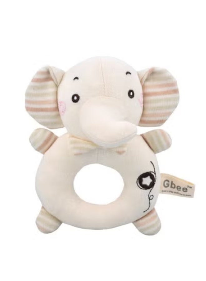 جبيه طقم ألعاب خشخيشات من القطن العضوي مصنوع من مواد عالية الجودة للأطفال، ألعاب تعليمية للأطفال الرضع - Image 1