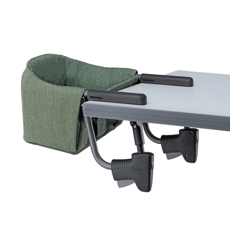 Chicco FastLock Hook-On High Chair, Portable High Chair for Babies and Toddlers, Sets up in Seconds | Moss/Green - Image 1