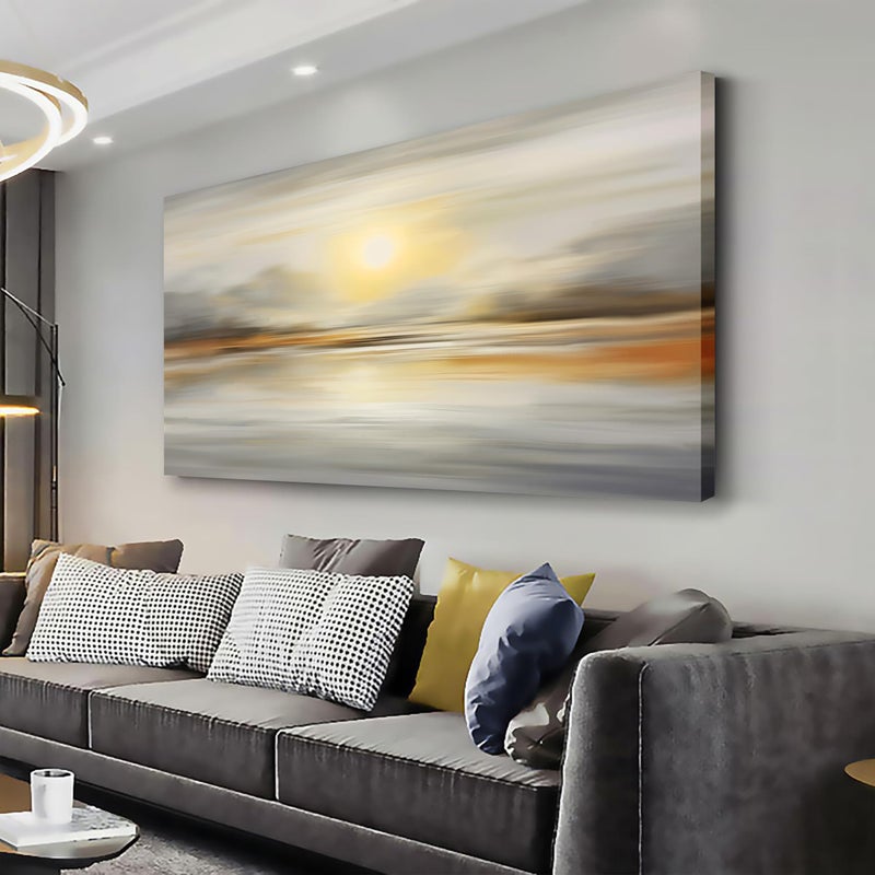 VHMING Abstract Canvas Wall Art Seascape Canvas Printing Abstract Art Wall Decor Artwork for Living Room Bedroom Dining Room Home Office Decor 20x40inch - Image 1