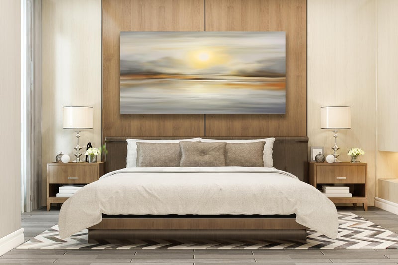 VHMING Abstract Canvas Wall Art Seascape Canvas Printing Abstract Art Wall Decor Artwork for Living Room Bedroom Dining Room Home Office Decor 20x40inch - Image 5