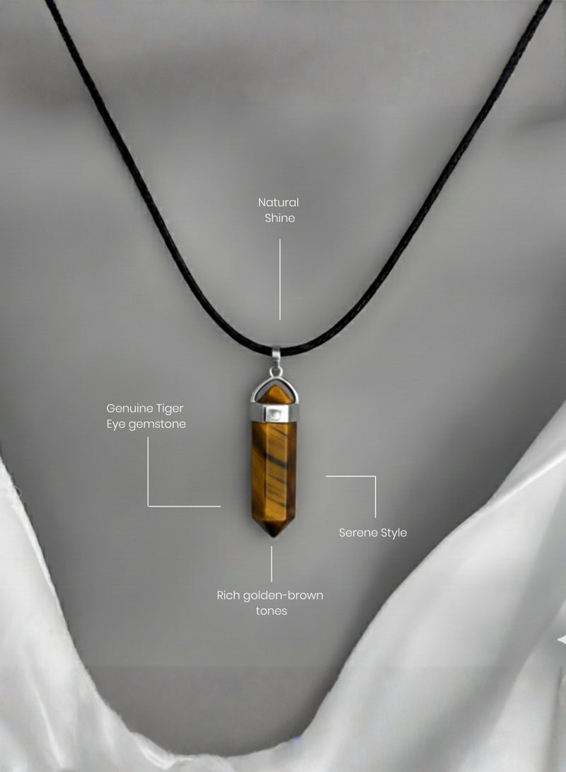 British Fossils Natures Gift Pendant Tiger Eye - Image 2