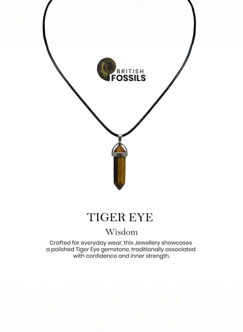 British Fossils Natures Gift Pendant Tiger Eye - Image 3