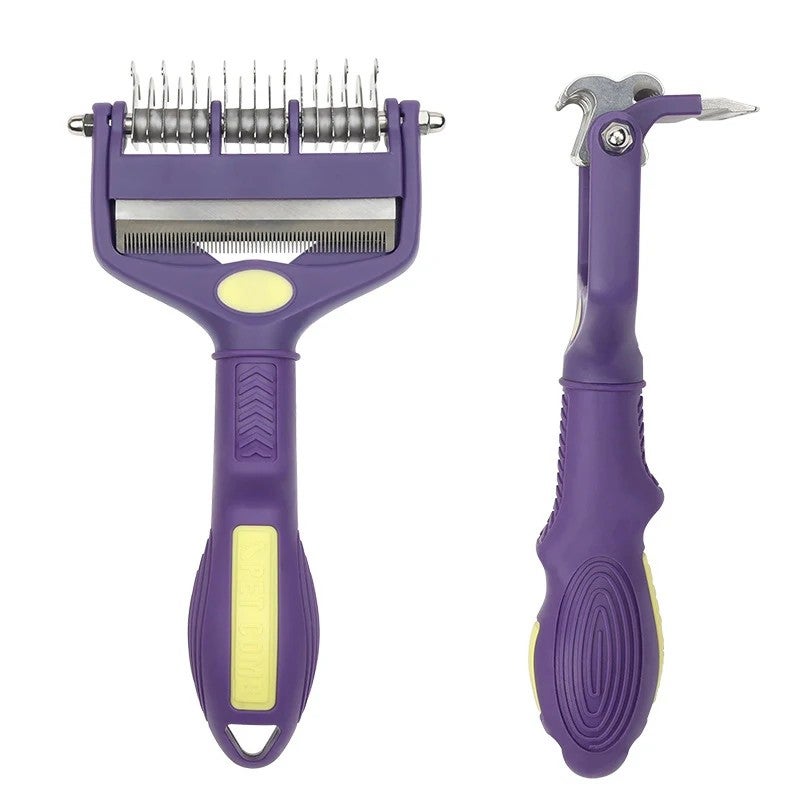 Y&D New Design Pet Grooming Brush for Cats & Dogs - Gentle Self Cleaning Slicker Brushes for Shedding, Detangling & Massaging - Image 4