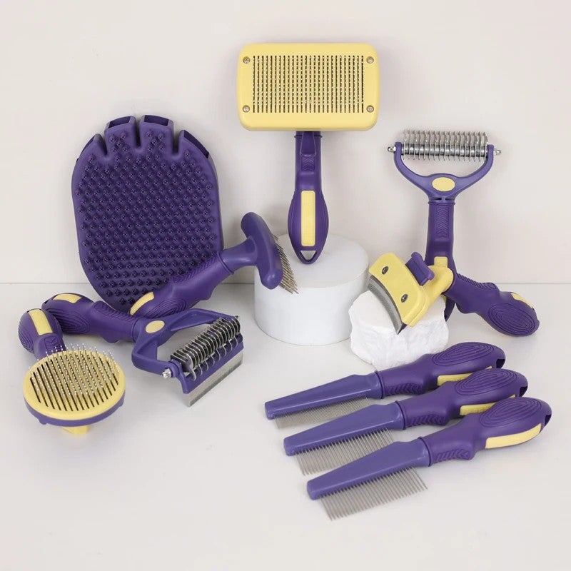 Y&D New Design Pet Grooming Brush for Cats & Dogs - Gentle Self Cleaning Slicker Brushes for Shedding, Detangling & Massaging - Image 2