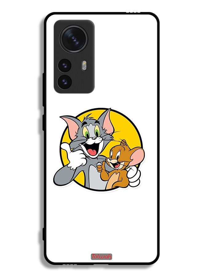 Tolwak Xiaomi 12 Pro Protective Case Cover Tom And Jerry - Image 2
