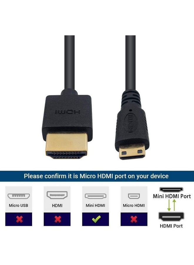 Duttek Mini Hdmi To Hdmi Cable Hdmi To Mini Hdmi Cable Ultrathin Hdmi Male To Mini Hdmi Male Coiled Cable Support 4K Ultra Hd 1080P 3Dfor Projector Monitor Camcorder(Hdmi 2.0) (2.5M 8.2Ft) - Image 5