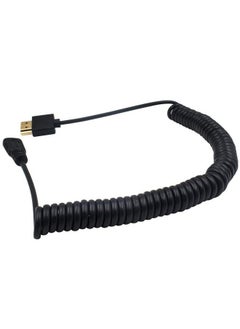 Duttek كابل HDMI صغير إلى كابل HDMI إلى كابل HDMI صغير، كابل ملفوف رفيع للغاية من ذكر HDMI إلى ذكر Mini HDMI، يدعم 4K Ultra Hd 1080P 3D لجهاز العرض وشاشة وكاميرا الفيديو (HDMI 2.0) (2.5 متر 8.2 قدم)  - Image 4