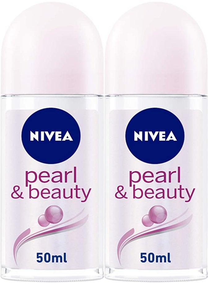 Nivea Pearl Extract Antiperspirant Roll On Pack Of 2 50ml