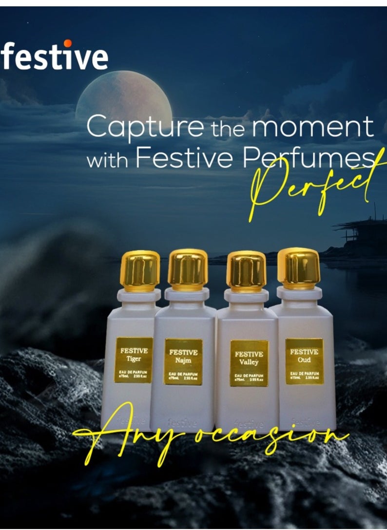 Festive Gallery Valley by Festive, Eau De Perfume, ,Premium  Quality Imperial Valley Fragrance UNISEX, for both Men and Women 75ml With Luxury Box  - Image 4