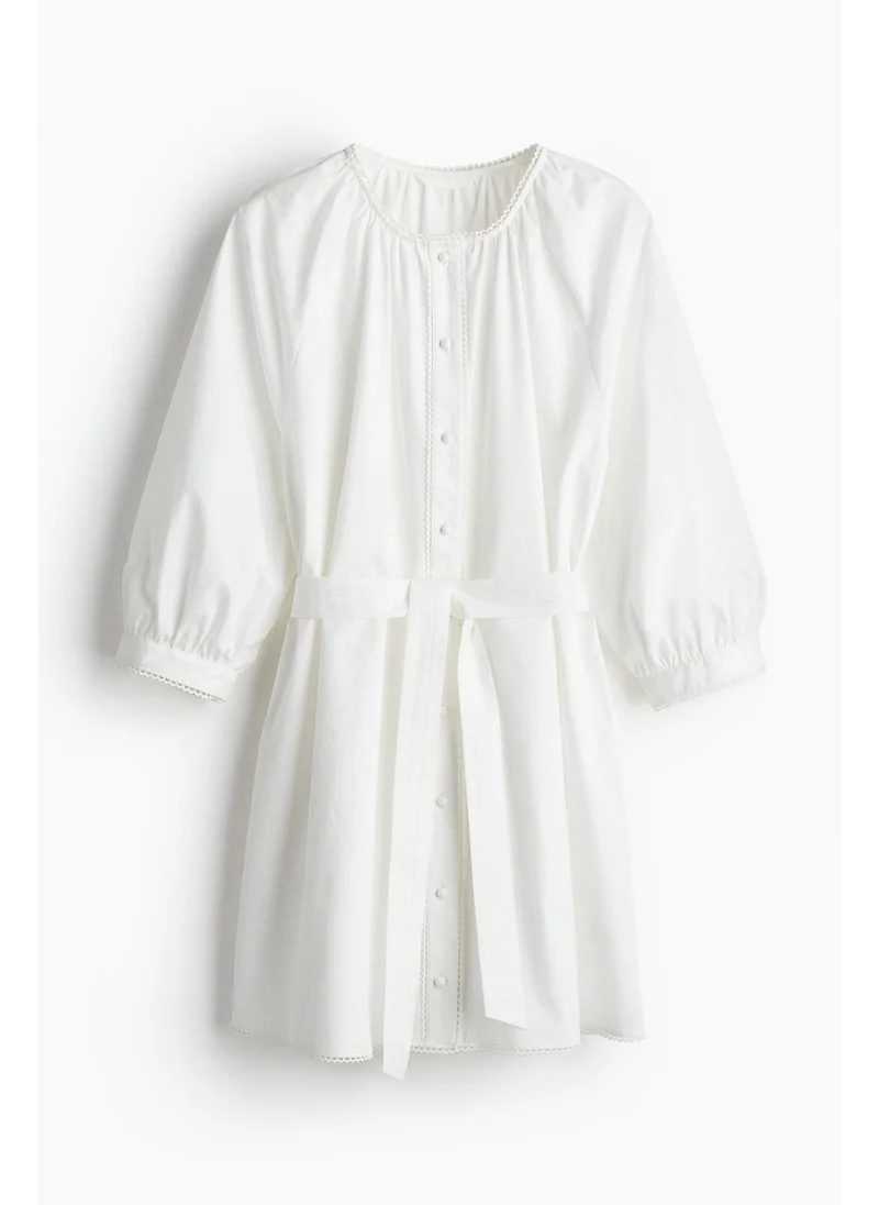 اتش اند ام Picot-trimmed dress