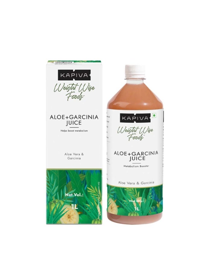 Kapiva Aloe Vera + Garcinia Juice | Garcinia Cambogia for Weight Management and Detox | No Added Sugar (1L) - Image 1
