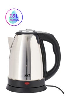 lynx Lynx Stainless Steel Electric Kettle, 1.8 Liter Capacity, 1500W Power, Robust Stainless Steel Housing for Long Service Life, Automatic Shut-off , Removable Micro-Sieve Filter to Capture Lime Particles , KT-101  - Image 1
