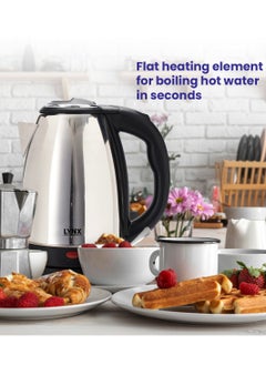 lynx Lynx Stainless Steel Electric Kettle, 1.8 Liter Capacity, 1500W Power, Robust Stainless Steel Housing for Long Service Life, Automatic Shut-off , Removable Micro-Sieve Filter to Capture Lime Particles , KT-101  - Image 4