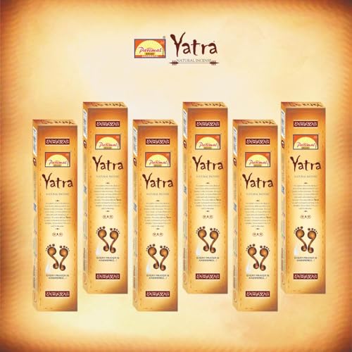 Parimal Hand Rolled Yatra Agarbathi (78-90 Sticks) (144 gm) | Burning Time - 45-60 Min | Natural Incense with Sandal & Resin| Fresh Fragrance for Meditation & Relaxation | (Pack of 6, 24g Each) - Image 2