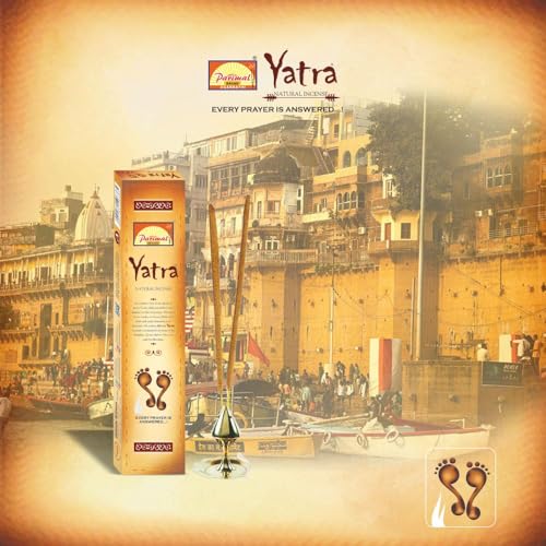 Parimal Hand Rolled Yatra Agarbathi (78-90 Sticks) (144 gm) | Burning Time - 45-60 Min | Natural Incense with Sandal & Resin| Fresh Fragrance for Meditation & Relaxation | (Pack of 6, 24g Each) - Image 5